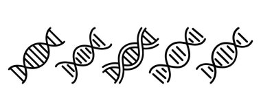 Vektör çizim DNA Icons set.