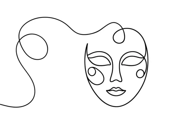 Tiyatro maskesi Bir satır aralıksız sanat.