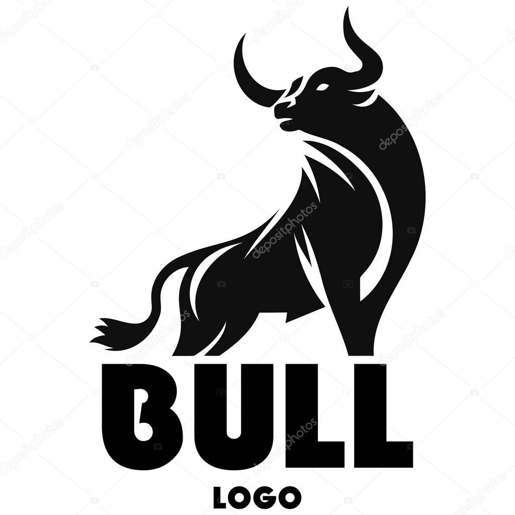 Bull Vector. Angry bull logo.