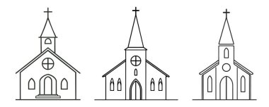 Bir kilisenin çizimi.