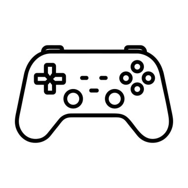 Vektör Düz Oyun Joystick Simgesi.