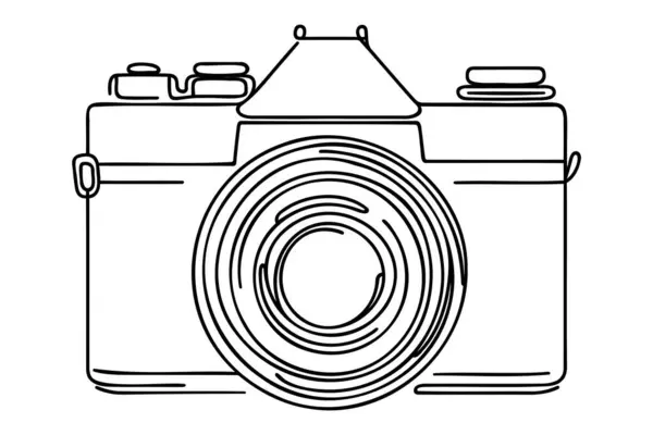 Çizgi çizimi fotoğraf makinesi simgesi