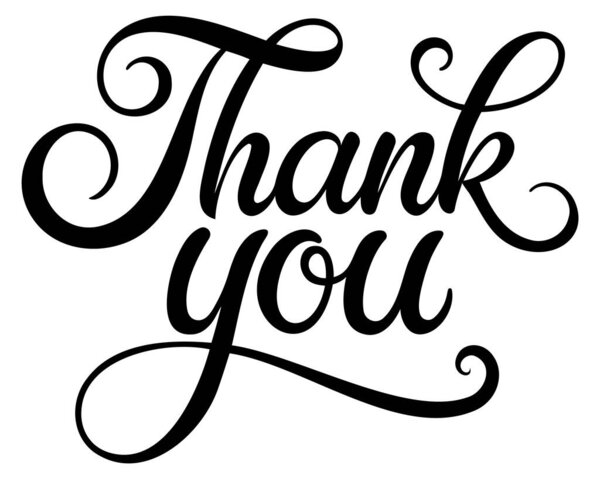 Спасибо за смс. Ручное чернильное письмо. Векторная иллюстрация