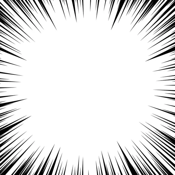 Çizgi roman aksiyon çizgileri. Hız çizgileri Manga çerçevesi. Çizgi film geçmişi. Siyah ve beyaz vektör gösterimi