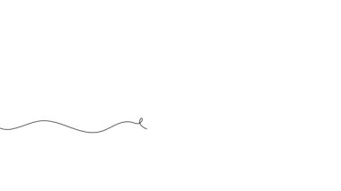 Doğum günü pastası, yanan mum, tatlı. Kendinden çizim animasyonu bir sürekli çizgi çekme, logo