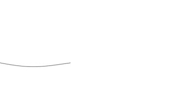 Kamp ateşi silueti. Bir çizgi çizim videosu.