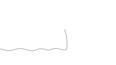 Palmiye ağaçlarının aralıksız bir çizgi siluetinin video animasyonu. Logo Yaz Kartı konsepti