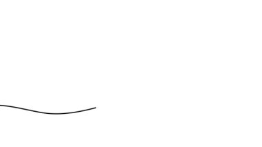 Kalkan siluetini çizen sürekli tek bir çizginin animasyonu.