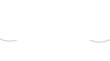 Filizlenme, tek çizgi çizme animasyonu. aralıksız çizgi bitkileri videosu