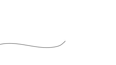 Video kaydı. Bir telefon ahizesinin aralıksız tek çizimi. İletişim merkezi konsepti. Beyaz arkaplan 4K üzerindeki canlandırma.