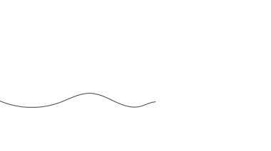 Soru işareti doğrusal arkaplan. Soru işareti izole edilmiş video animasyonunun kesintisiz bir çizgi çizimi