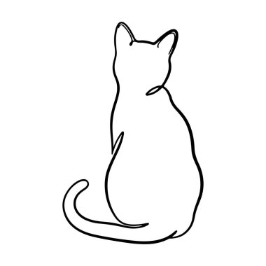 Bir kedinin sürekli çizdiği bir çizgi.