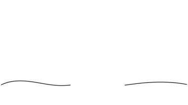 Noel ağacı. Minimalist tasarım animasyonu çizen kesintisiz bir çizgi