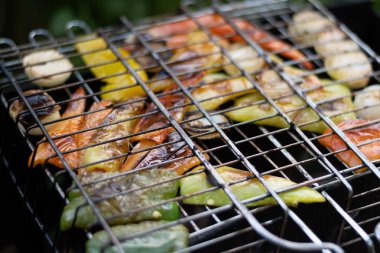 Vejetaryen Barbekü. Vejetaryen diyet konsepti. Yüksek kalite fotoğraf