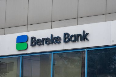 Karaganda, Kazakistan - 3.22.2025: Bereke Bankası. Yüksek kalite fotoğraf