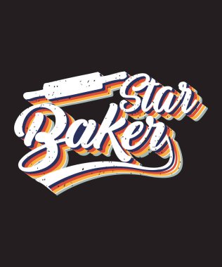 Belan vektör tigrafisiyle Star bakker tasarımı