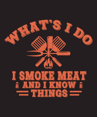 Ne yapacağım? Et içeceğim ve tipografi, bbq t-shirt tasarımı ve grunge etkisi biliyorum.