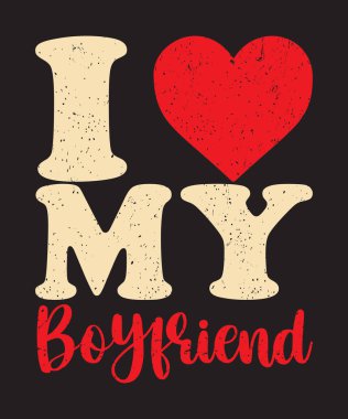 Erkek arkadaşımın tipografi erkek arkadaş tasarımına bayılıyorum.