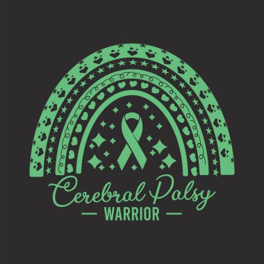 Beyin felci savaşçısı. Tişört, poster ve etiket dizaynı için beyin felci tasarımı alıntıları.