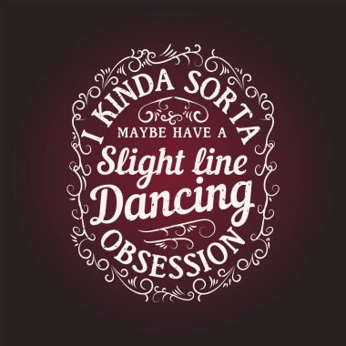 Belki de hafif bir sorunum var. Tişört, poster ve etiket tasarımı için koreograf tasarım şablonu. Uluslararası koreografi