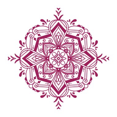 desenli dekoratif mandala süsü