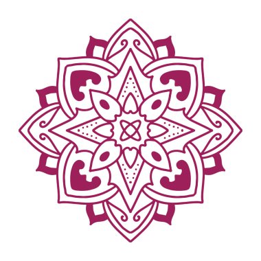 desenli dekoratif mandala süsü