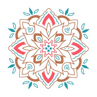 desenli dekoratif mandala süsü