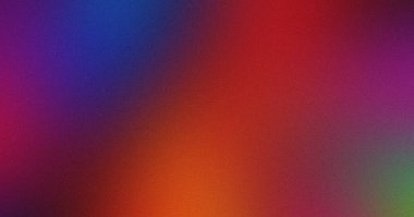Kırmızı, mavi, turuncu ve mor renklerin karışımı ile canlı, düzgün bir gradyan soyut arkaplan. Modern tasarımlar ve sanatsal projeler için mükemmel..