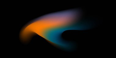 Turuncu, mavi ve siyah renklerin karışımı büyüleyici soyut bir gradyan. Bu modern fon akıcı ve pürüzsüz bir estetik sunuyor, sanatsal tasarımlar için mükemmel..