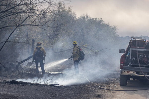 Firefighters battle multiple wildfires across Los Angeles, including the Palisades, Eaton, Hurst, and Sunset Fires, causing evacuations, destruction, and hazardous conditions.