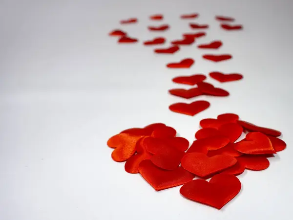 Arkaplan olarak aşk şekli. Sevgililer Günü, romantik, evlenme teklifi ve düğün konsepti..