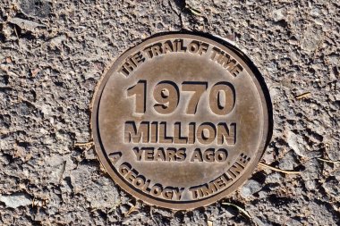 Trail of Time at the Grand Canyon highlights geologic history clipart