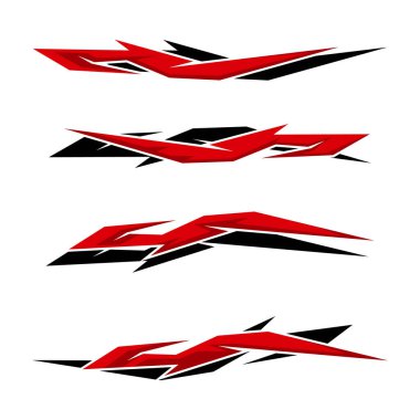 Yarış geometrisi çizgili araç koleksiyonuName