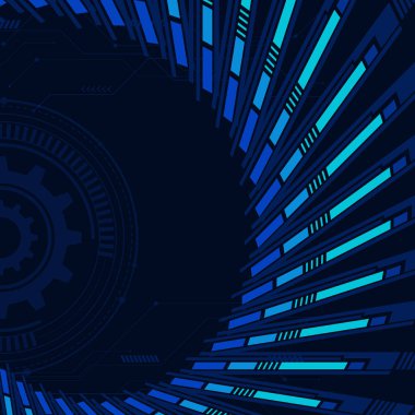 Yüksek teknoloji fütüristik konsepte sahip soyut teknoloji geçmişi