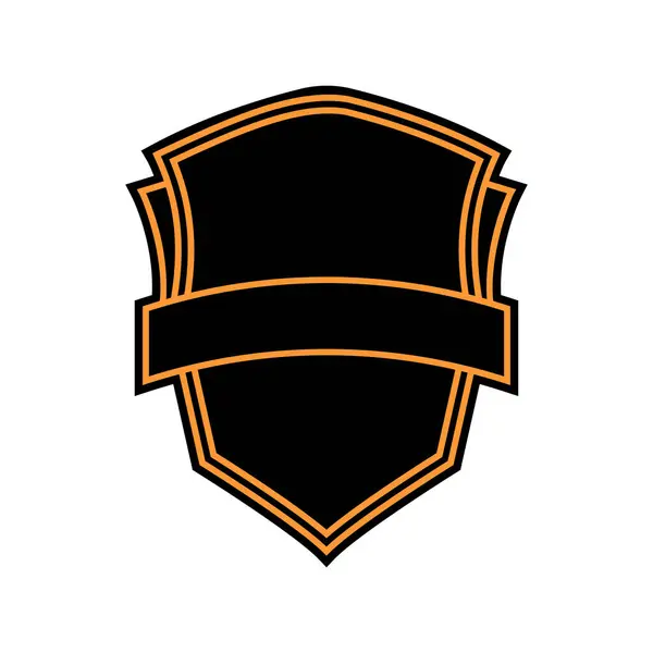 Prázdný Moderní Odznak Prázdné Logo Hry Prázdný Okraj Loga Vektorová — Stockový vektor