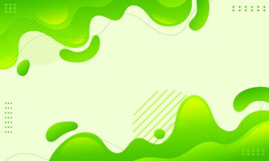 Dalgalı yeşil eğimli renk sıvısı soyut arkaplan