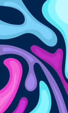 Şirin duvar kağıdı akışı renkli soyut sıvı