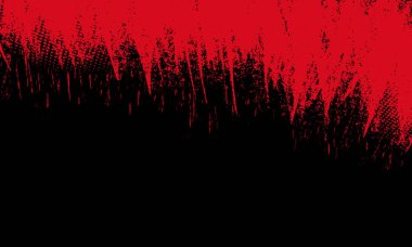 Soyut grunge kırmızı boya sızıntısı. Siyah arka planda kan sızıntısı