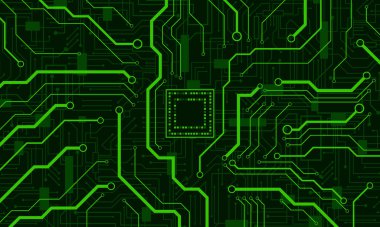 Soyut bilgisayar elektronik devre kartı arkaplanı