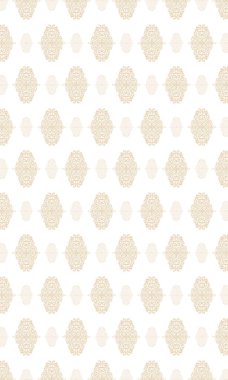 Şatafatlı damask çiçekli duvar kâğıdı. Vektör illüstrasyonu