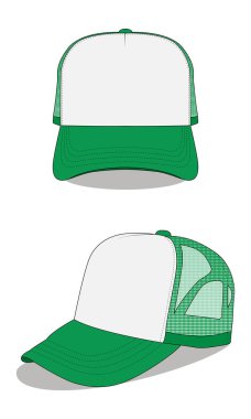 Sıradan yeşil erkek şapkası.