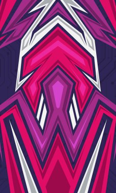 Üst düzey spor forması için soyut geometrik desenler