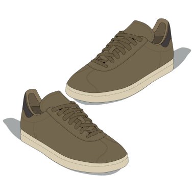 Sıradan erkek spor ayakkabıları.