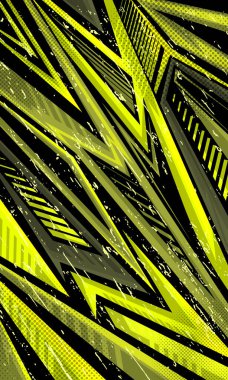 Spor forması kamuflajı için soyut geometrik çizgiler yeşil arkaplan