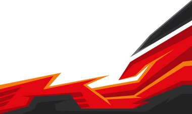 Soyut modern geometrik çizgiler arka plan yarış stili araba ambalaj etiketi