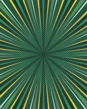 Çizgi roman stili radyal çizgiler pop sanatının retro arka planı