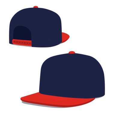 Arka plan şapkası ön ve arka görünüm.