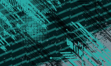 Soyut grunge fırça darbesi geometrik çizgiler desenli arkaplan