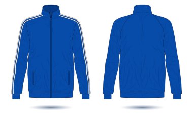 Mavi spor spor ceketi modeli.