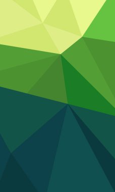 Soyut yeşil geometrik üçgen desenli basit duvar kağıdı